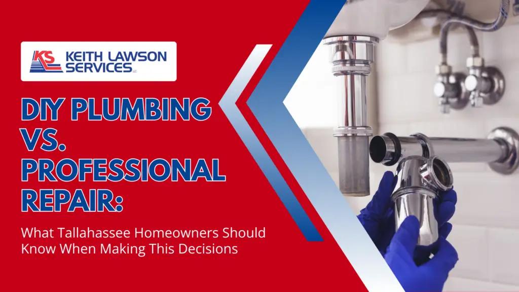 DIY plumbing vs professional repair comparison in Tallahassee home